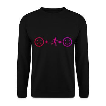 Women's Walking Men Walking Nordic Walking - Unisex Sweatshirt - black - Front - Alina (178cm) & Michal (187cm)