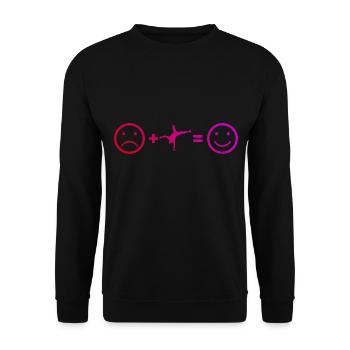 Hommes Femmes Hip Hop Hip Hop Bgirl Break Dance - Sweat-shirt Unisexe - noir - Devant - Alina (178cm) & Michal (187cm)