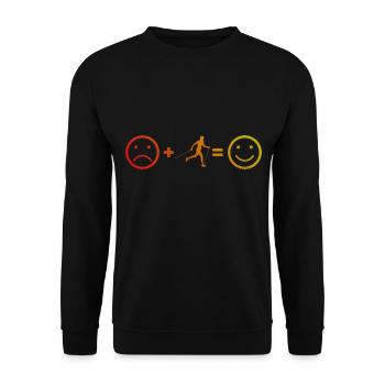 Walker Damen Walken Herren Nordic Walking - Unisex Pullover - Schwarz - Vorne - Alina (178cm) & Michal (187cm)
