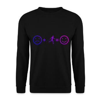 Walking Nordic Walking Walken Walker Nordic Walker - Unisex Pullover - Schwarz - Vorne - Alina (178cm) & Michal (187cm)