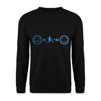 Football Football Football Jeu Football féminin - Sweat-shirt Unisexe - noir - Devant - Alina (178cm) & Michal (187cm)