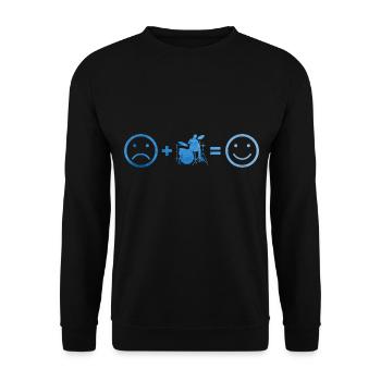 Drums Drummer Percussionist Drummer Sp - Unisex Sweatshirt - black - Front - Alina (178cm) & Michal (187cm)
