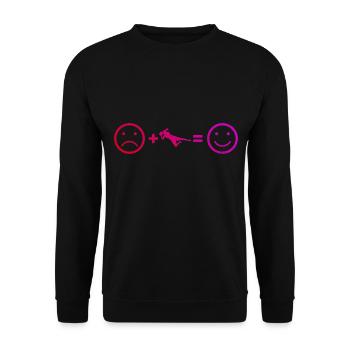 Women's Footballer Footballer Men - Unisex Sweatshirt - black - Front - Alina (178cm) & Michal (187cm)