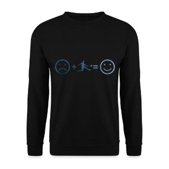 Football Masculin Soccer Soccer Soccer Spi - Sweat-shirt Unisexe - noir - Devant - Alina (178cm) & Michal (187cm)