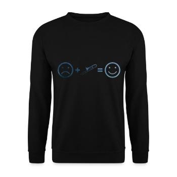 Cuivres Jazz Trombone Trombone Femmes Trombone - Sweat-shirt Unisexe - noir - Devant - Alina (178cm) & Michal (187cm)