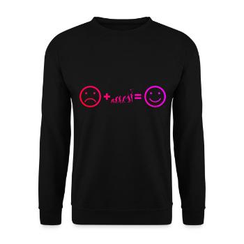 Paddle Court Men's Paddle Racquet Racket - Unisex Sweatshirt - black - Front - Alina (178cm) & Michal (187cm)