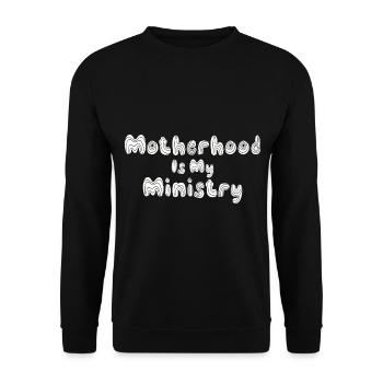 La maternité est mon ministère - Sweat-shirt Unisexe - noir - Devant - Alina (178cm) & Michal (187cm)