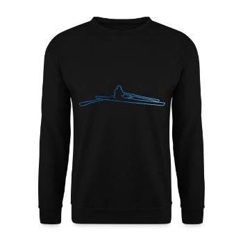 Aviron Aviron Hommes Rameurs Femmes - Sweat-shirt Unisexe - noir - Devant - Alina (178cm) & Michal (187cm)