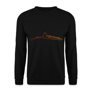 Aviron Hommes Aviron Femmes - Sweat-shirt Unisexe - noir - Devant - Alina (178cm) & Michal (187cm)