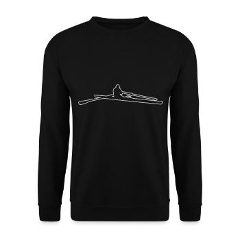 Rameurs d’aviron hommes femmes - Sweat-shirt Unisexe - noir - Devant - Alina (178cm) & Michal (187cm)