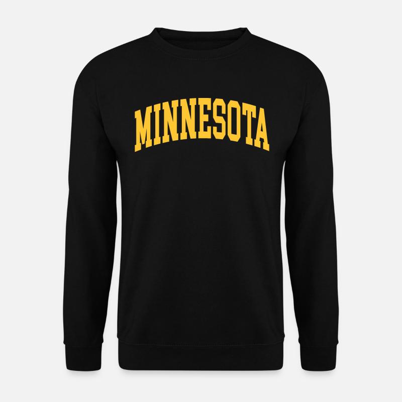 Minnesota gelb - Unisex Pullover - Schwarz