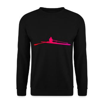 Aviron Aviron Femmes Hommes Rameur - Sweat-shirt Unisexe - noir - Devant - Alina (178cm) & Michal (187cm)