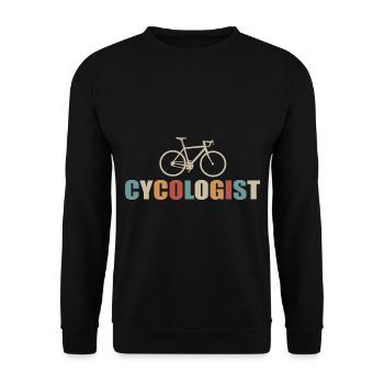 cycologist bike bike bike bikes bikes - Unisex Sweatshirt - black - Front - Alina (178cm) & Michal (187cm)