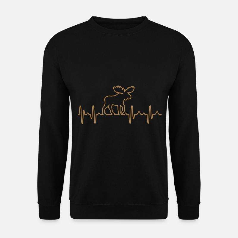 elch - Unisex Pullover - Schwarz