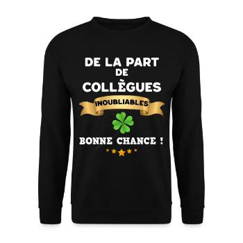 Collègue Collègues Inoubliables Idée Cadeau - Sweat-shirt Unisexe - noir - Devant - Alina (178cm) & Michal (187cm)