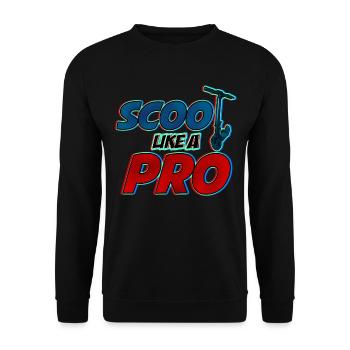 Scoot comme un Pro! Cadeau cool pour les scooters cascadeurs - Sweat-shirt Unisexe - noir - Devant - Alina (178cm) & Michal (187cm)