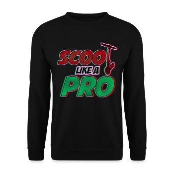 Scoot comme un Pro! Cadeau cool pour les scooters cascadeurs - Sweat-shirt Unisexe - noir - Devant - Alina (178cm) & Michal (187cm)