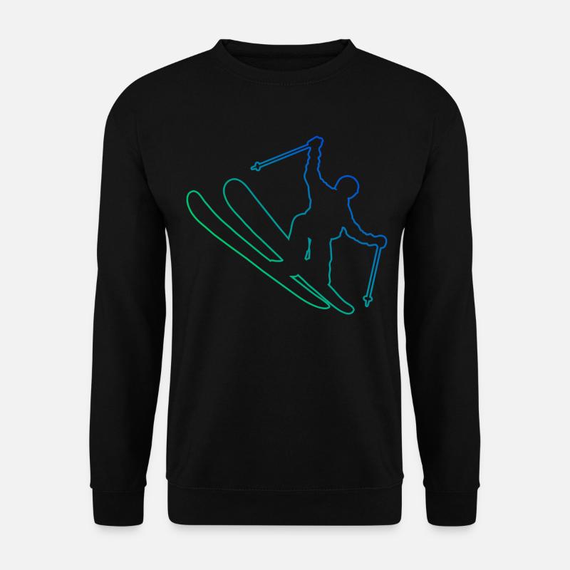 Slopestyle Herren Ski Freestyle Ski Jumping - Unisex Pullover - Schwarz