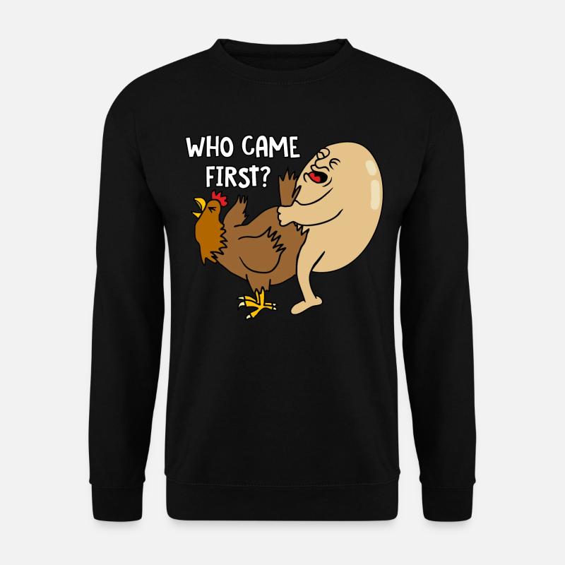 Who came first - Unisex Pullover - Schwarz