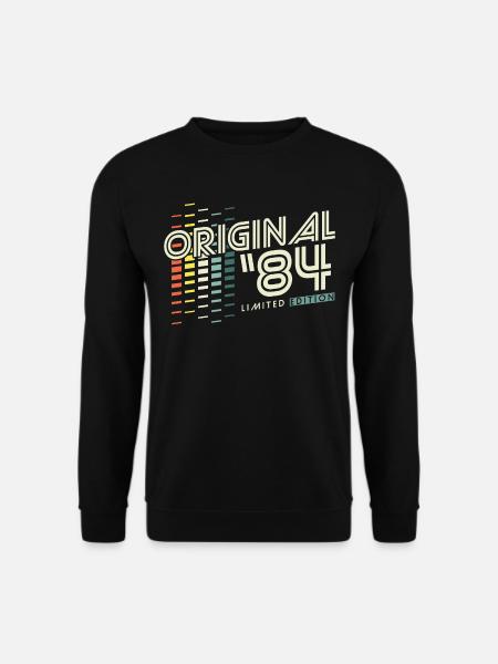 Original 1984 Jahrgang Vintage Retro Geburtstag - Unisex Pullover - Schwarz