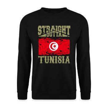 Tunesier Geschenk Tunesien Tunesierin Tunesisch - Unisex Pullover - Schwarz - Vorne - Alina (178cm) & Michal (187cm)