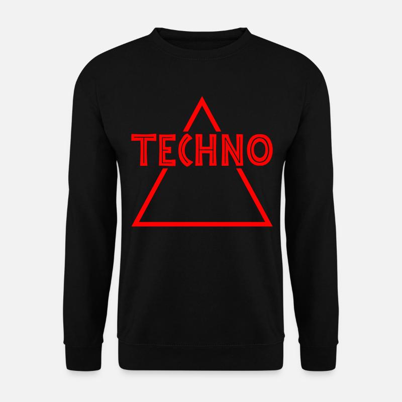 Techno music | Farbe änderbar - Unisex Pullover - Schwarz