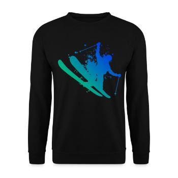 Freestyle Ski Slopestyle Hommes Ski Freestyle - Sweat-shirt Unisexe - noir - Devant - Alina (178cm) & Michal (187cm)