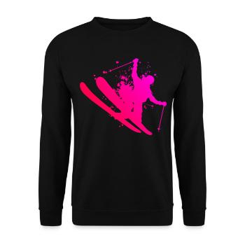 Saut à ski hommes Slopestyle femmes Ski acrobatique - Sweat-shirt Unisexe - noir - Devant - Alina (178cm) & Michal (187cm)