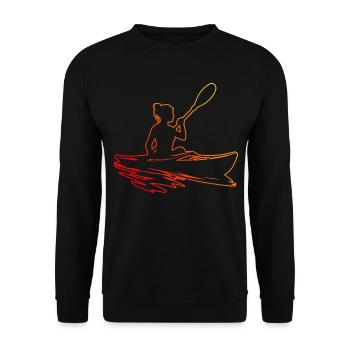 Canoë Kayak Femme Homme Kayak Kayak Kayak - Sweat-shirt Unisexe - noir - Devant - Alina (178cm) & Michal (187cm)