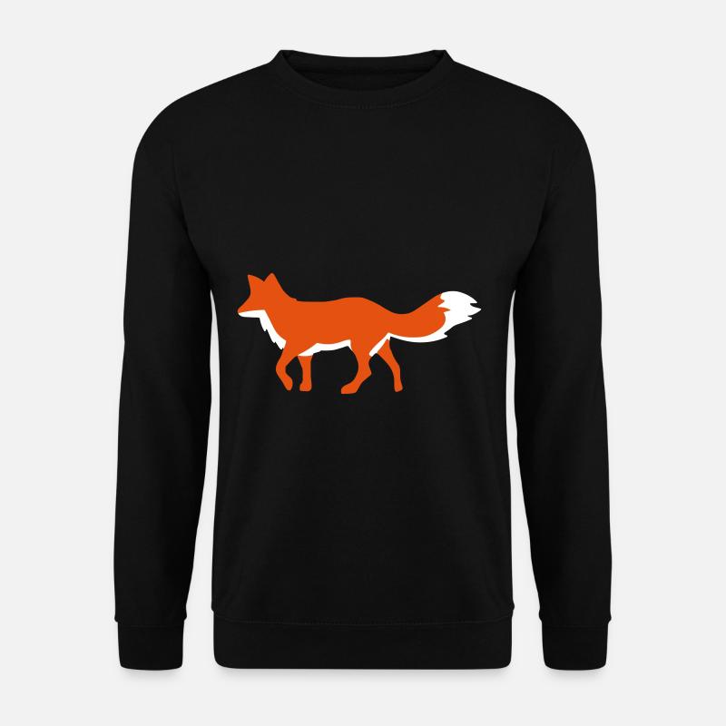 Fox / Renard / Fuchs - Unisex Pullover - Schwarz