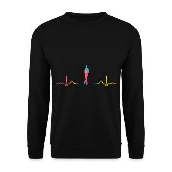 Figure Skating Ice Skating Figure Skating - Unisex Sweatshirt - black - Front - Alina (178cm) & Michal (187cm)