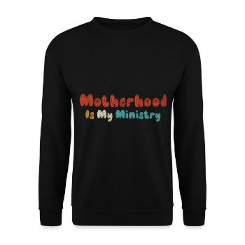 La maternité est mon ministère - Sweat-shirt Unisexe - noir - Devant - Alina (178cm) & Michal (187cm)