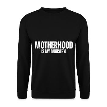 La maternité est mon ministère - Sweat-shirt Unisexe - noir - Devant - Alina (178cm) & Michal (187cm)