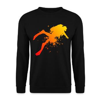 Plongée Libre Plongée Plongée Homme Plongeur Hommes - Sweat-shirt Unisexe - noir - Devant - Alina (178cm) & Michal (187cm)