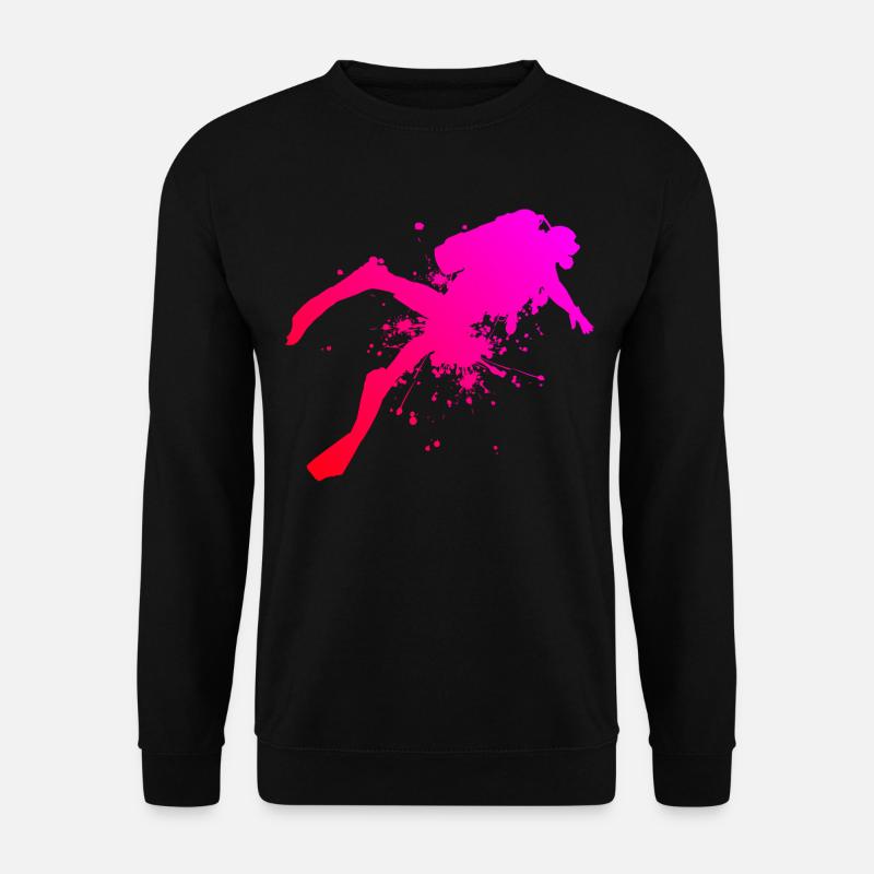 Scuba Tauchen Scuba Taucher Free Dive Herren - Unisex Pullover - Schwarz