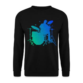 Drummer Drummer Ladies Drummer - Sweat-shirt Unisexe - noir - Devant - Alina (178cm) & Michal (187cm)