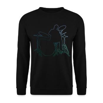 Batteur Hommes Batteur Batteur Sp - Sweat-shirt Unisexe - noir - Devant - Alina (178cm) & Michal (187cm)