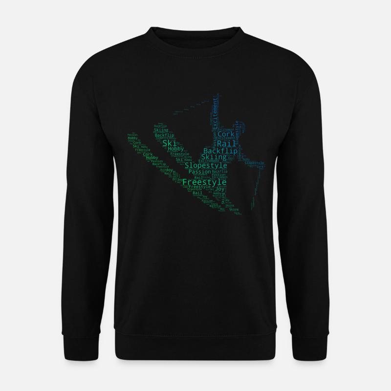 Damen Freestyle Ski Ski Freestyle Ski Jumping - Unisex Pullover - Schwarz