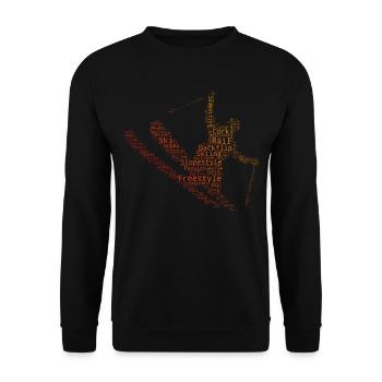 Freestyle Ski Ski Freestyle Slopestyle Women - Unisex Sweatshirt - black - Front - Alina (178cm) & Michal (187cm)