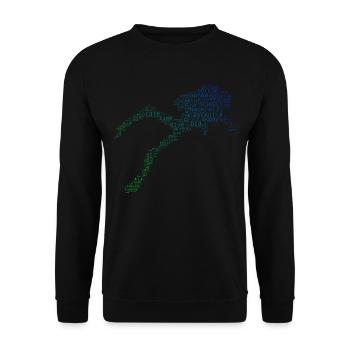 Plongeur Plongeur Plongeur Hommes - Sweat-shirt Unisexe - noir - Devant - Alina (178cm) & Michal (187cm)
