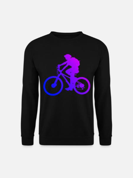 Vélo de montagne Femmes Cyclisme Hommes Vélo de montagne - Sweat-shirt Unisexe - noir
