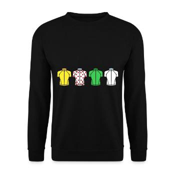 jersey leaders champion cycling bike - Unisex Sweatshirt - black - Front - Alina (178cm) & Michal (187cm)
