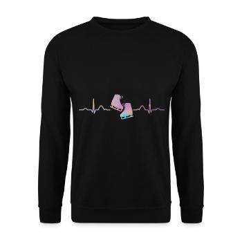 Figure Skating Ice Skating Figure Skating - Unisex Sweatshirt - black - Front - Alina (178cm) & Michal (187cm)