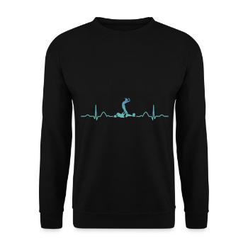 Synchronschwimmen Team Artistic Swim - Unisex Pullover - Schwarz - Vorne - Alina (178cm) & Michal (187cm)