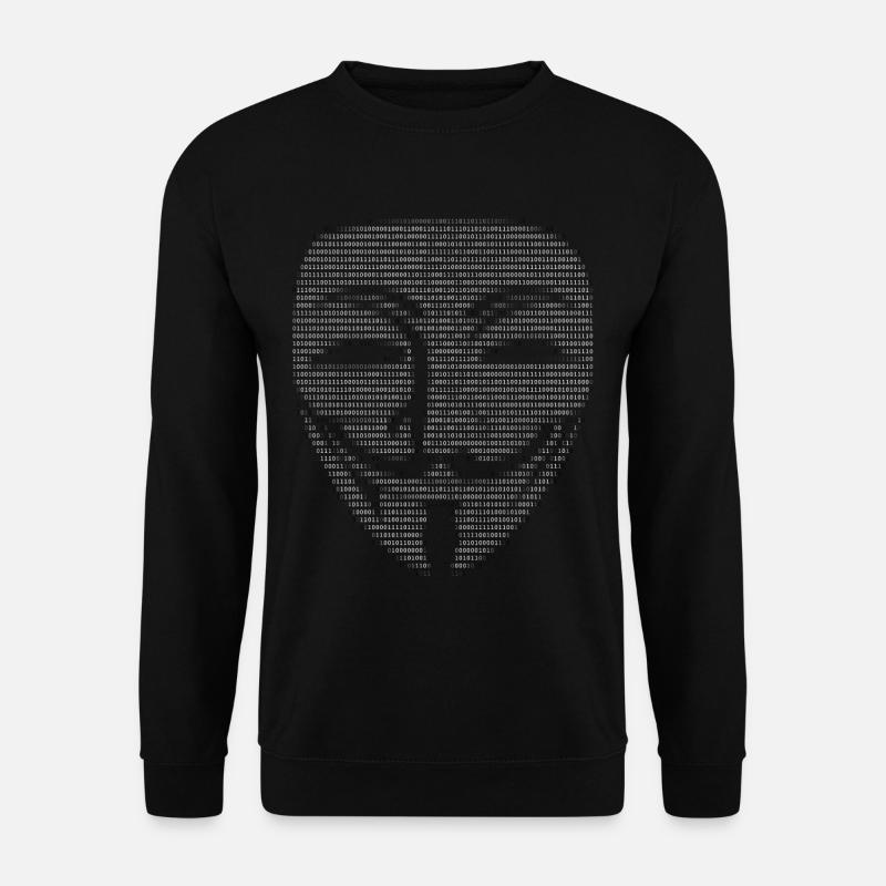 Guy Fawkes Mask Binary - Unisex Sweatshirt - black