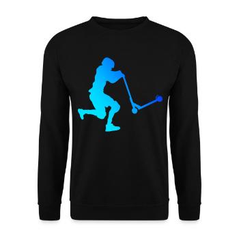 Scooter Stunt Stunt Roller Stunt Scooter - Unisex Pullover - Schwarz - Vorne - Alina (178cm) & Michal (187cm)