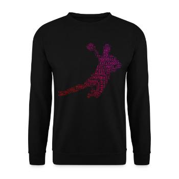 Joueurs de handball masculin Handball handball féminin - Sweat-shirt Unisexe - noir - Devant - Alina (178cm) & Michal (187cm)