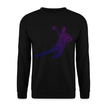 Handball Handball Jeux Femmes Handball Hommes Handball - Sweat-shirt Unisexe - noir - Devant - Alina (178cm) & Michal (187cm)