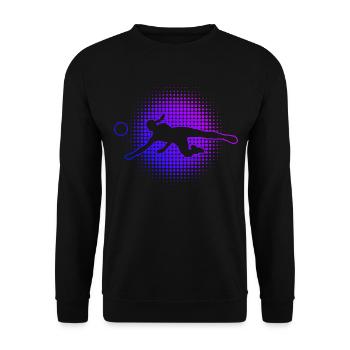 Women's volleyball players Volleyball play Volleyballspi - Unisex Sweatshirt - black - Front - Alina (178cm) & Michal (187cm)
