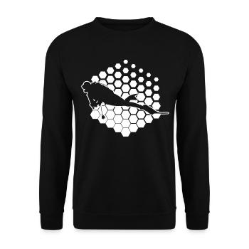 Plongée libre Plongeur Hommes Plongée sous-marine Plongeur - Sweat-shirt Unisexe - noir - Devant - Alina (178cm) & Michal (187cm)